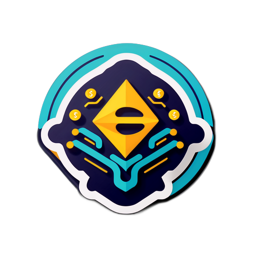 Thiết kế nhãn dán đại diện cho đổi mới trong công nghệ tài chính