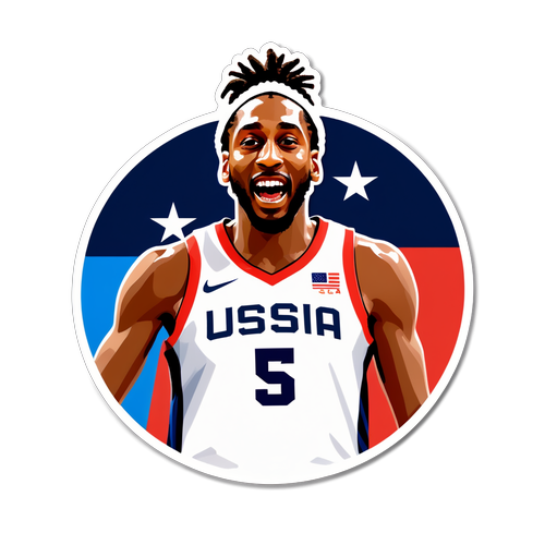 Feel the Olympic Spirit: Kawhi Leonard's Electrifying Team USA Sticker Will Leave You Inspired!