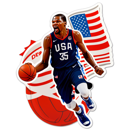 Kevin Durant Menggoncang Dunia! Slam Dunk Memukau Dalam Pertarungan USA vs Serbia!