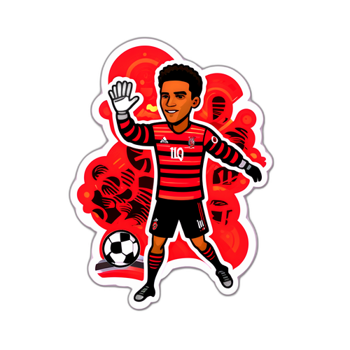 Adesivo inspirado no Hugo, goleiro do Flamengo