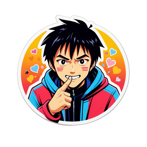 色とりどりのイラストのキャラクター