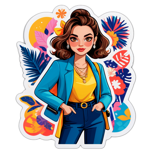 Tvořivá módní samolepka