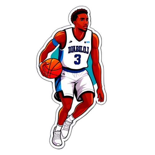 Gabriel Diallo en tenue de basketball