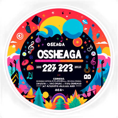 Autocollant Festif OSHEAGA 2025