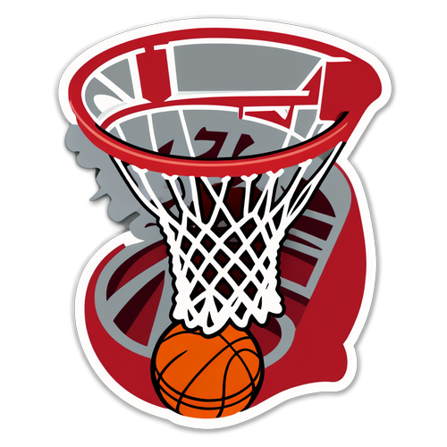 Bold Alabama Basketball Sticker