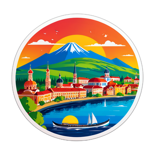 Прекрасна панорама Золочева з його славнозвісними пам'ятками
