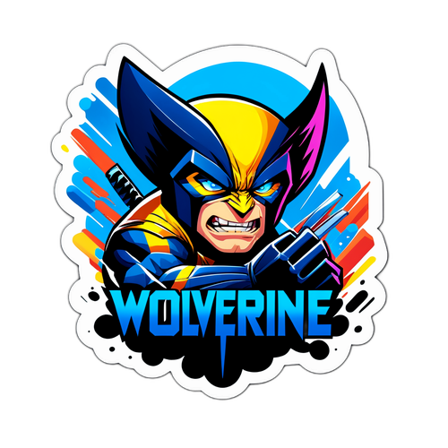 Adesivo Accattivante di Wolverine