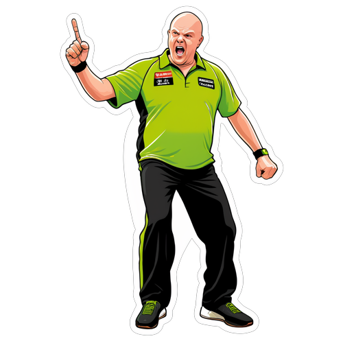 Michael van Gerwen Dart Sticker