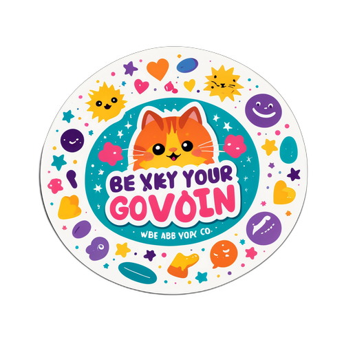 Veselá nálepka s oblíbenou frází Denisy Barešové