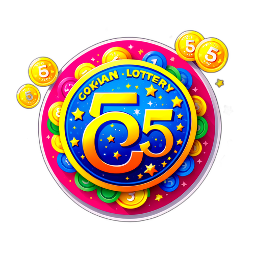 Makulay na Ilustrasyon ng Lottery Ticket