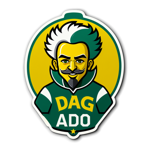 Moderne Interpretatie van ADO Den Haag Fans met Feestelijke Sfeer