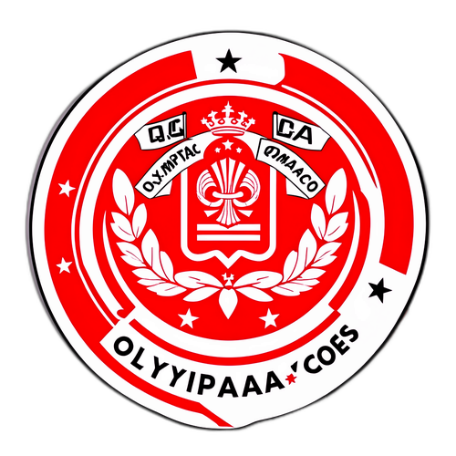 Υποστήριξη φιλάθλων Ολυμπιακού με κασκόλ και σημαίες