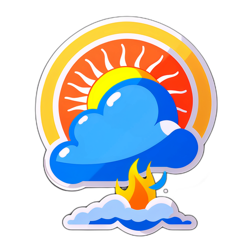 Thời tiết hôm nay - Nhiệt độ và biểu tượng mặt trời
