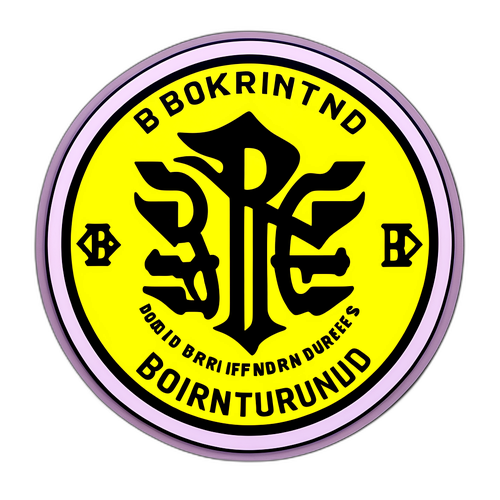 Thiết kế sạch sẽ cho sticker Borussia Dortmund