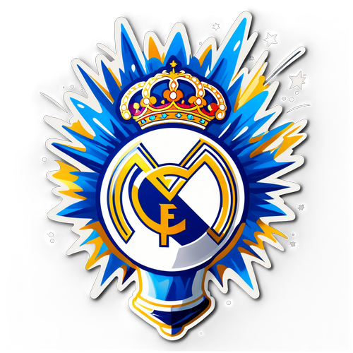 Sticker biểu tượng cúp Real Madrid