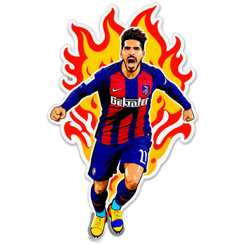 Stiker Fierce Giovanni Simeone Merayakan Gol
