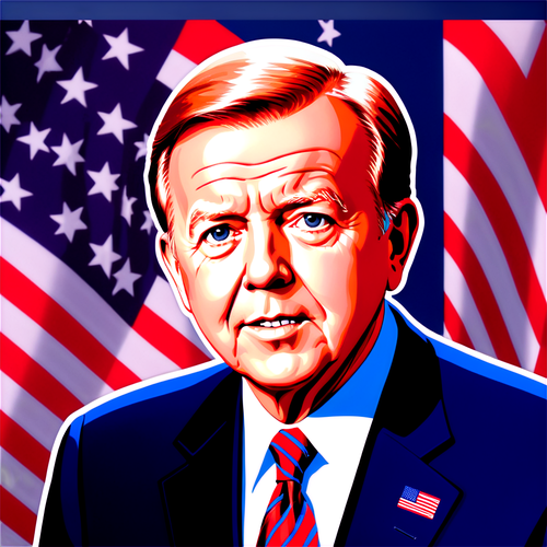 Unlock Your Patriotism: The Must-Have Lou Dobbs Sticker for True News Lovers!