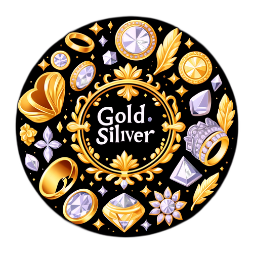 सुवर्ण चाँदी के गहनों का सुंदर प्रतिनिधित्व