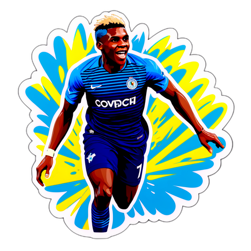 Autocollant de Victor Osimhen Énergique