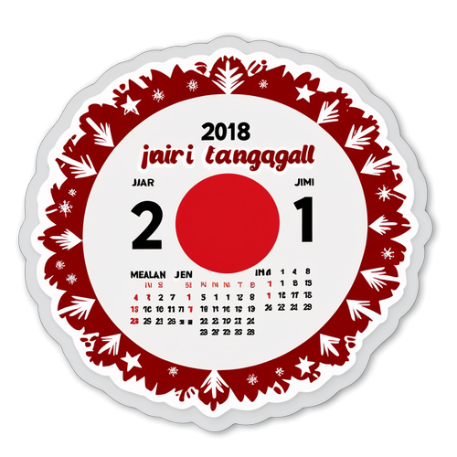 Stiker 'Hari Ini Tanggal Merah' Ceria