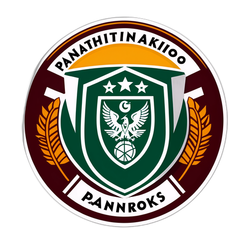 Stiker Pertandingan Panathinaikos dan Roma