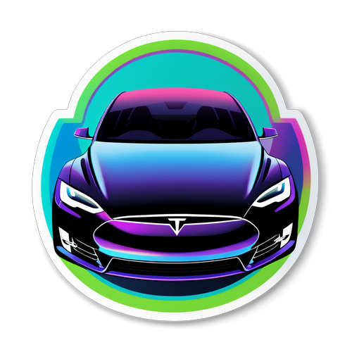 Sticker Kereta Tesla Futuristik: Tunjukkan Gaya dan Kebanggaan Anda!