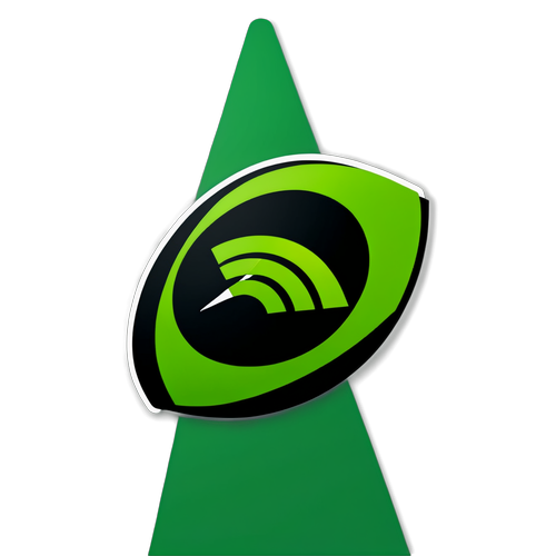 擬態 NVIDIA 標誌的動態貼紙設計