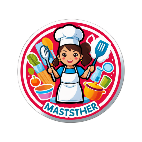 Başarı Tasarımı: Mutfak Aksesuarları ve Yemek Malzemeleri Sticker'ı