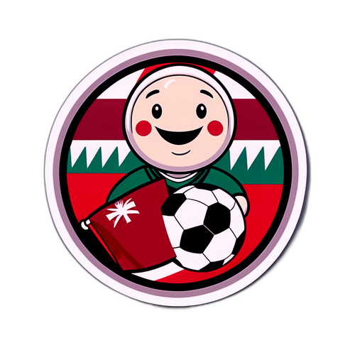 Sticker ya Gari la Mpira wa Miguu wa Kirafiki