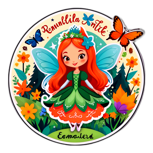 Eventyrlig Sticker med Camilla Miehe Renard