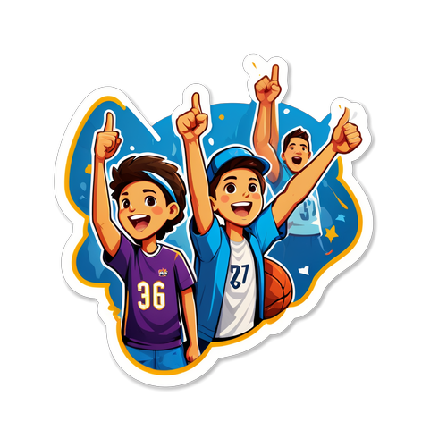 Sticker người hâm mộ cổ vũ trên khán đài