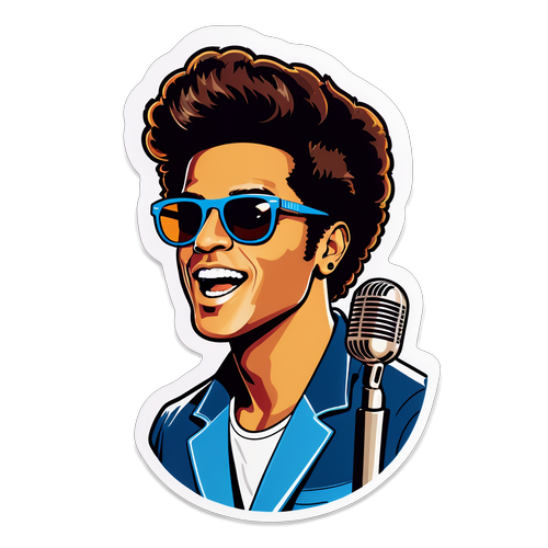 Bruno Mars Kembali! Ilustrasi Retro yang Mengguncang dengan Vibe Konser yang Menggoda!