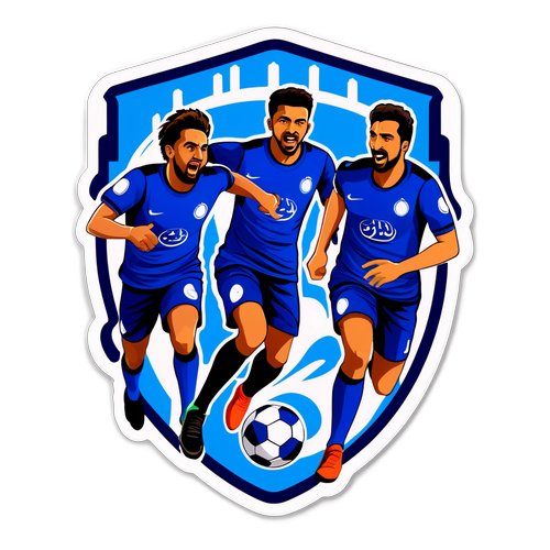Sticker Pertandingan Al-Hilal vs Al Akhdoud