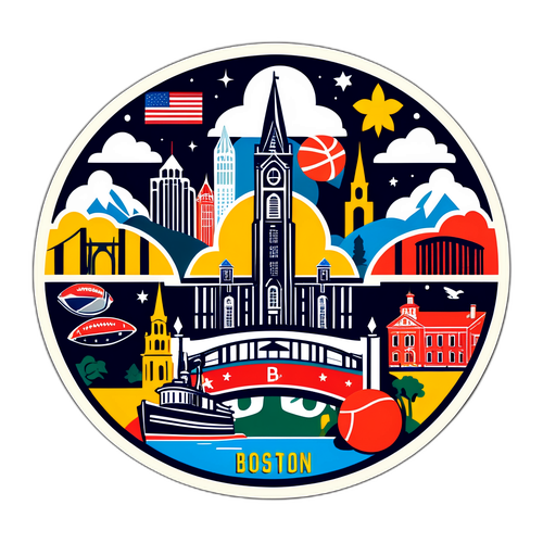 Стильное искусство, отображающее элементы Бостон-Питсбург