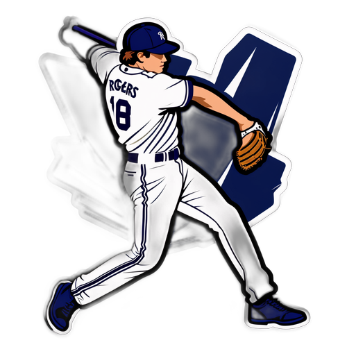 Dynamic Baseball Sticker Featuring Trevor Rogers