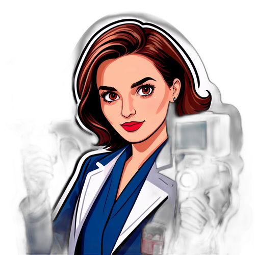 Autocollant d'Ophelie Meunier avec un microphone