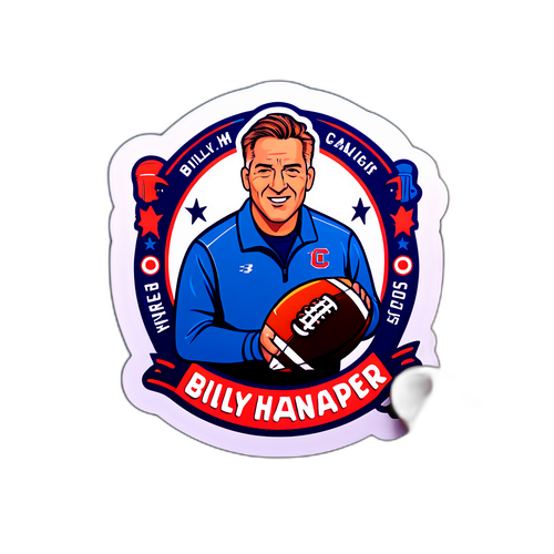 Motivational Football Sticker Featuring Billy Napier