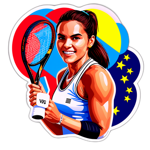 Sticker cu Sorana Cîrstea