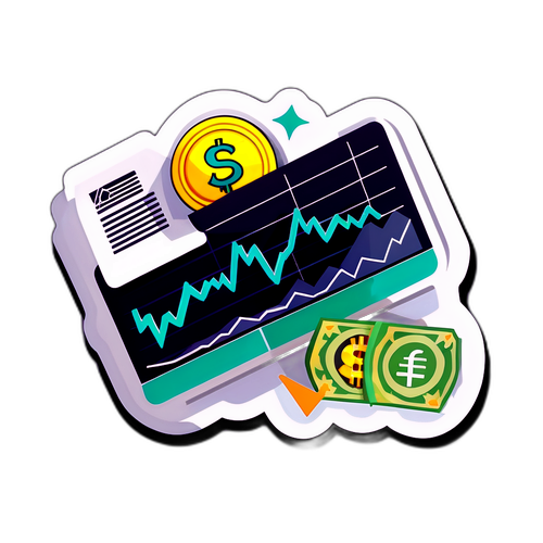 Faiz Oranı Kararını Temsil Eden Grafik Sticker'ı