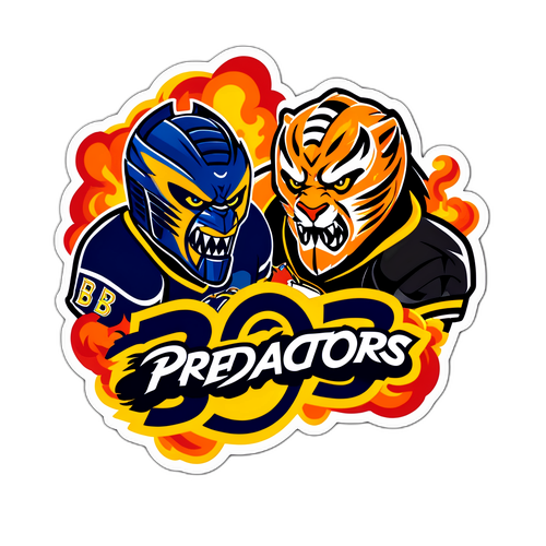 Predators vs Bruins Rivalry Sticker