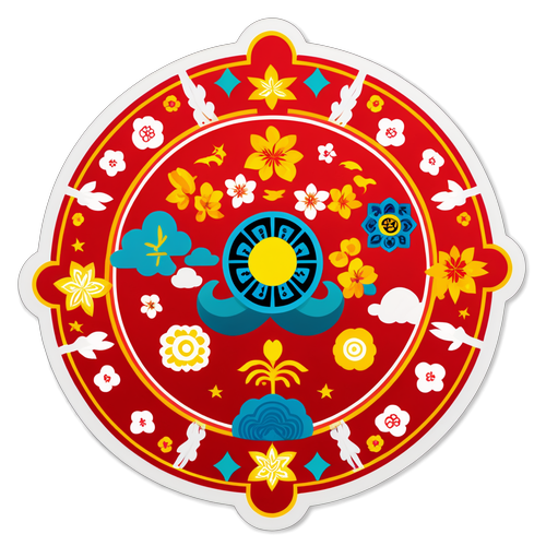 Lunar New Year Celebration Sticker