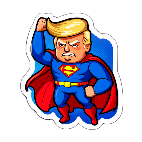 Трамп у костюмі супергероя