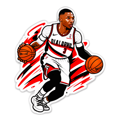 Autocollant dynamique de Damian Lillard