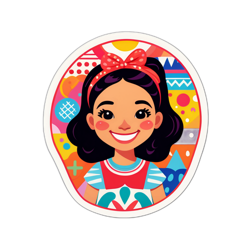 Παιχνιδιάρικο αυτοκόλλητο με την Αλεξάνδρα Νικολαΐδου