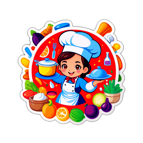 MasterChef Cansu için Mutfak Temalı Çıkartma Tasarımı