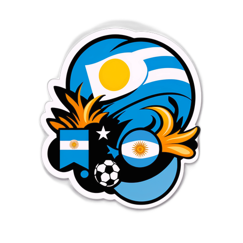 Stiker Perlawanan Argentina vs New Zealand