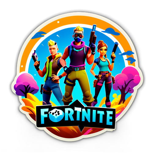 Epic Adventures Await: Fortnite New Season Sticker