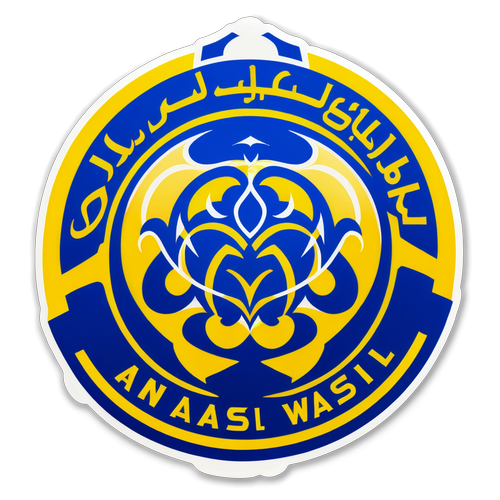 Thiết kế nhãn dán cho trận đấu giữa Al-Nassr và Al Wasl