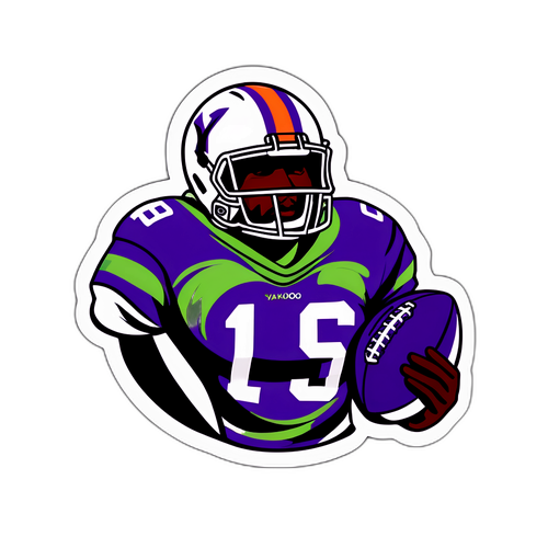 Motivational Football Quote Sticker