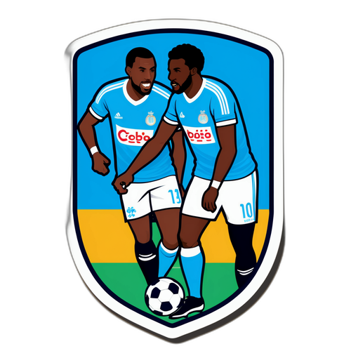 สติ๊กเกอร์การจับคู่ระหว่างมาร์แซย์และนิวคาสเซิล